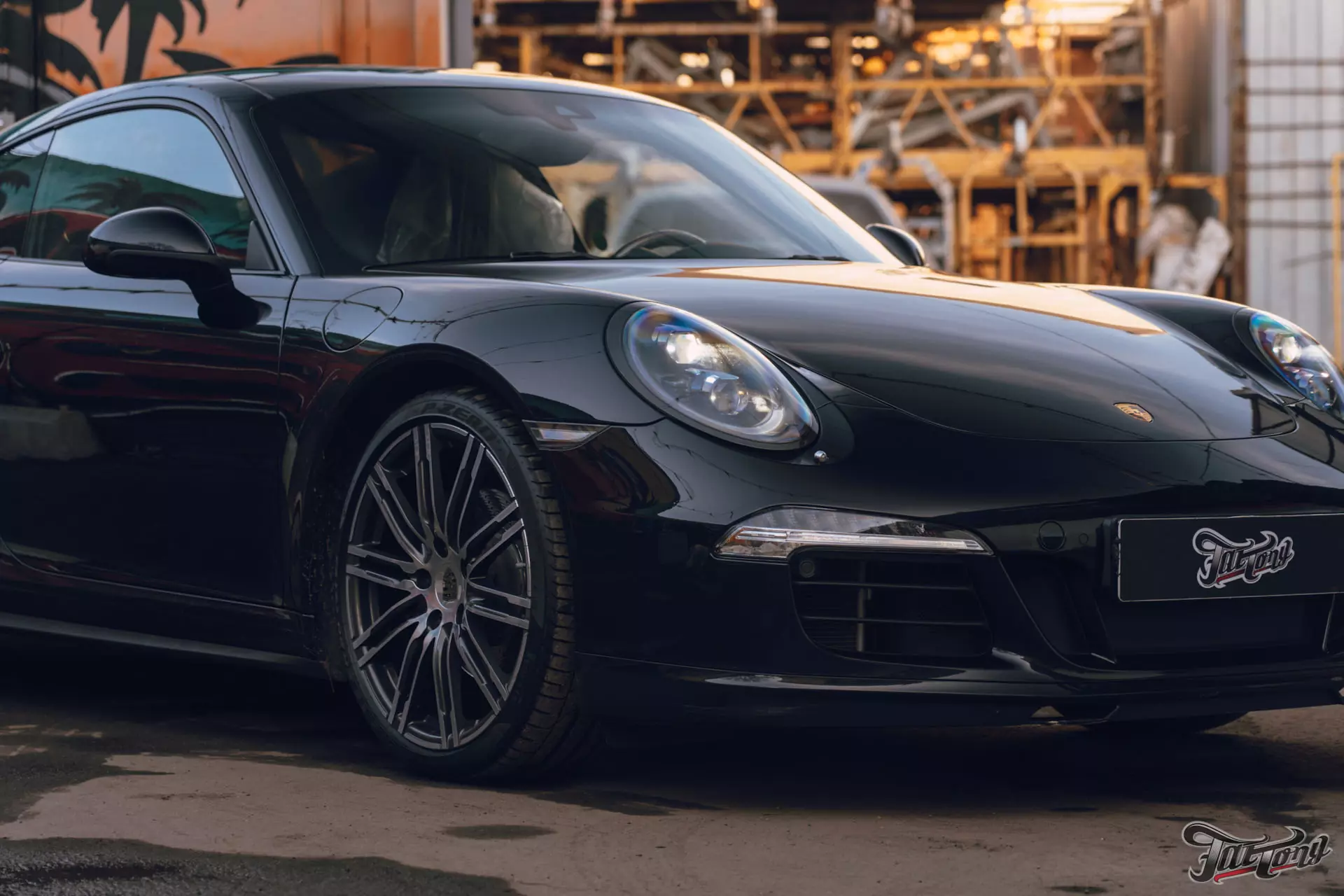 Porsche 911. Полировка пленки+покрытие керамикой